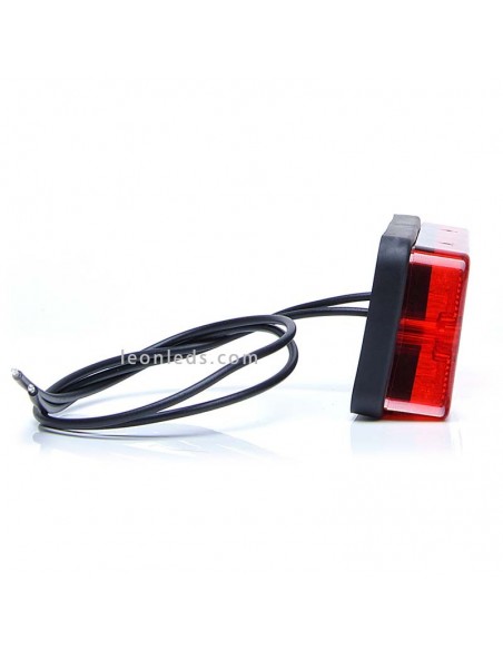 Tercera Luz de Freno Roja Led Rectangular 12V/24V homologada | LeonLeds