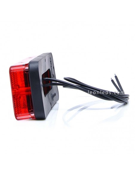 Tercera Luz de Freno Roja Led Rectangular 12V/24V homologada | LeonLeds