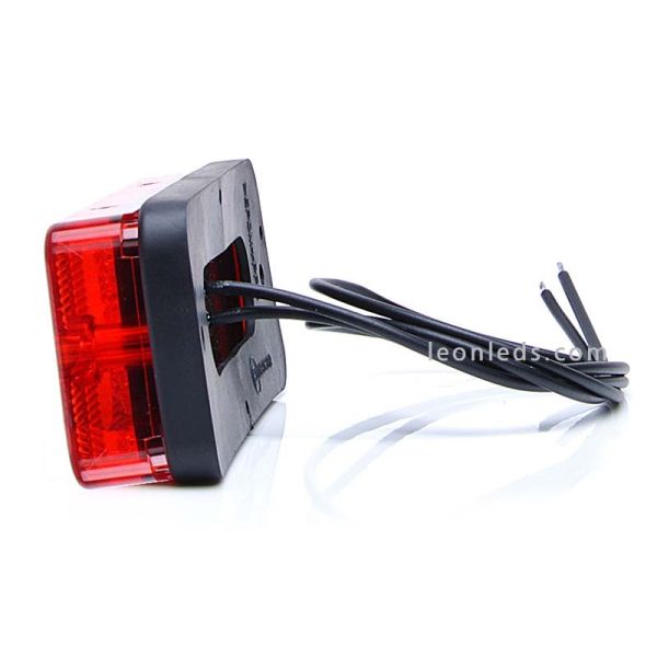 Tercera Luz de Freno Roja Led Rectangular 12V/24V homologada | LeonLeds