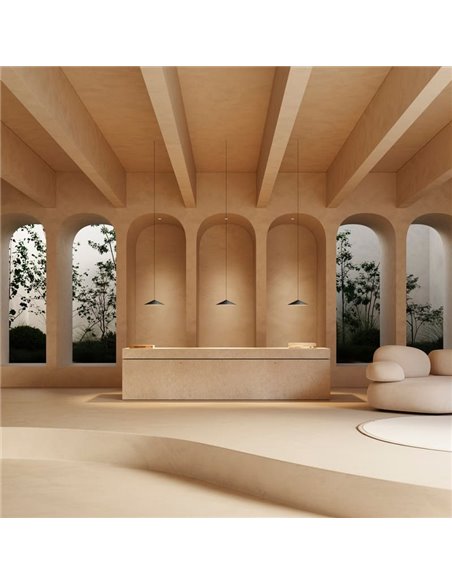 Lampe suspendue 5 Mètres DUNE 55 WIRE TRIMLESS - DALI/Phase Trim, 2700K/3000K