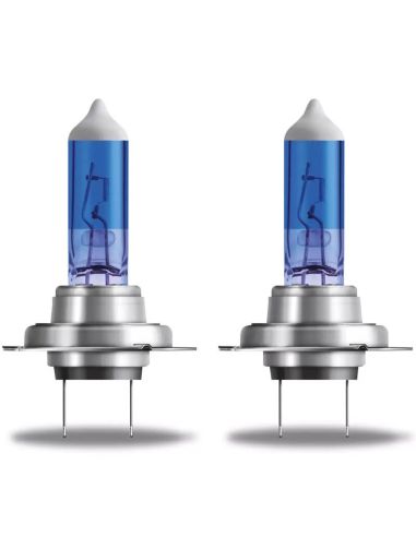 Pack Bombillas H7 Luz Muy Blanca 12V +50% 5500K Cool Blue Boost 80W 62210CBB-2HB Osram