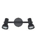 Regleta de Techo Estilo Sencillo 2 Focos CANTAR Negro | LeonLeds