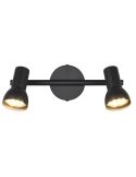 Regleta de Techo Estilo Sencillo 2 Focos CANTAR Negro | LeonLeds