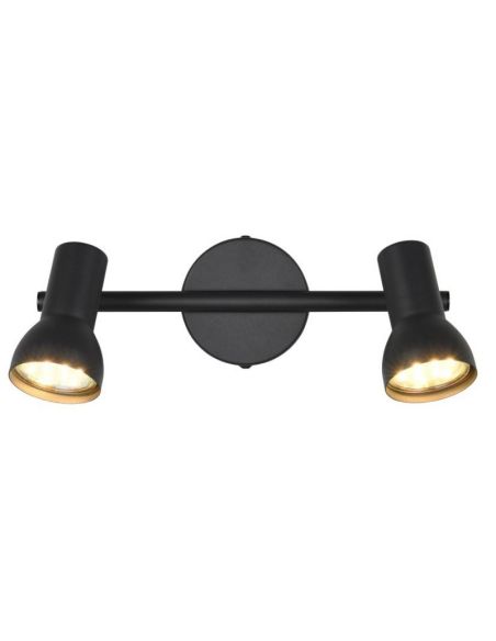 Regleta de Techo Estilo Sencillo 2 Focos CANTAR Negro | LeonLeds