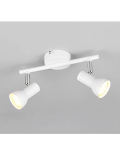 Regleta de Techo 2 Focos Orientables CANTAR Blanco | LeonLeds 2