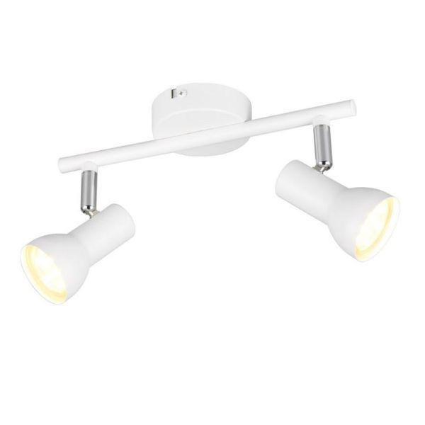 Bande de Plafond 2 Spots Orientables CANTAR Blanc | LéonLeds