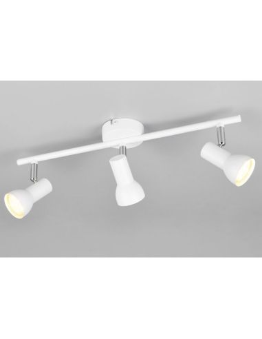 Bande de Plafond 3 Spots CANTAR Blanc | LéonLeds