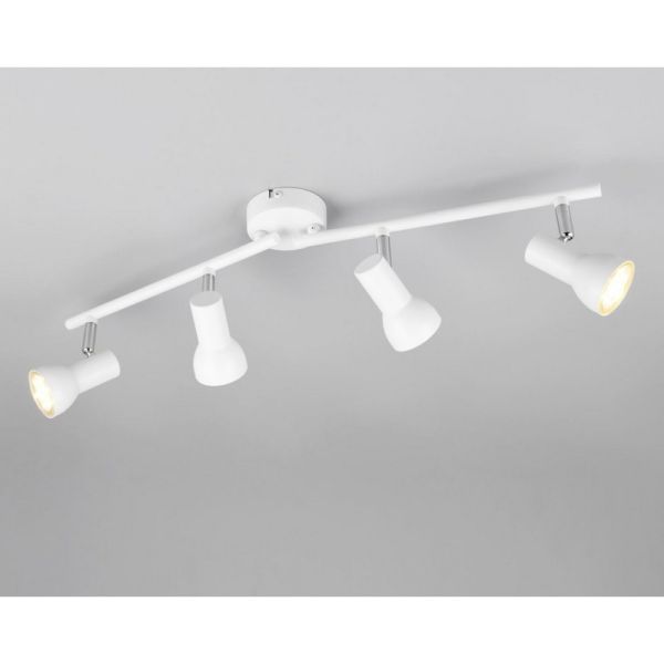 Regleta Techo 4 Focos Sencillo CANTAR Blanco | LeonLeds