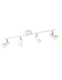 Faixa de Teto 4 Focos Simples CANTAR Branco | LeonLeds