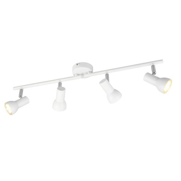 Regleta Techo 4 Focos Sencillo CANTAR Blanco | LeonLeds