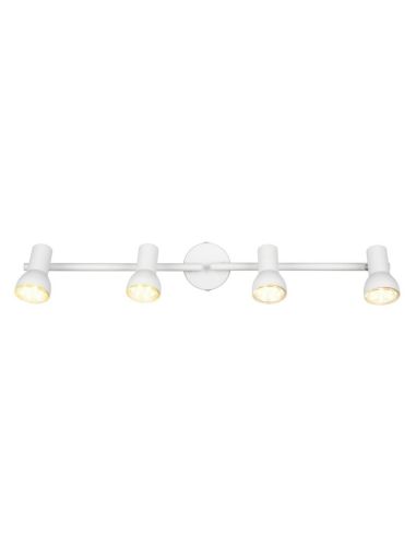 Regleta Techo 4 Focos Sencillo CANTAR Blanco | LeonLeds