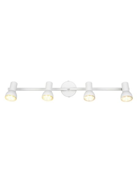 Regleta Techo 4 Focos Sencillo CANTAR Blanco | LeonLeds