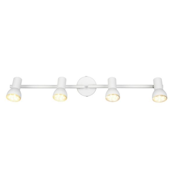 Regleta Techo 4 Focos Sencillo CANTAR Blanco | LeonLeds