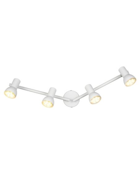 Regleta Techo 4 Focos Sencillo CANTAR Blanco | LeonLeds