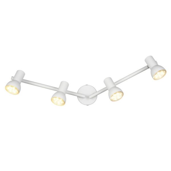 Regleta Techo 4 Focos Sencillo CANTAR Blanco | LeonLeds