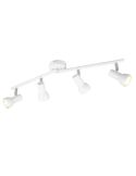 Regleta Techo 4 Focos Sencillo CANTAR Blanco | LeonLeds