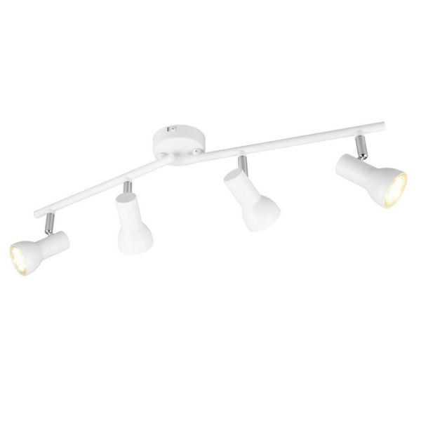 Regleta Techo 4 Focos Sencillo CANTAR Blanco | LeonLeds