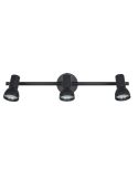 Regleta Techo 3 Focos Sencilla CANTAR Negro | LeonLeds