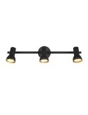 Regleta Techo 3 Focos Sencilla CANTAR Negro | LeonLeds