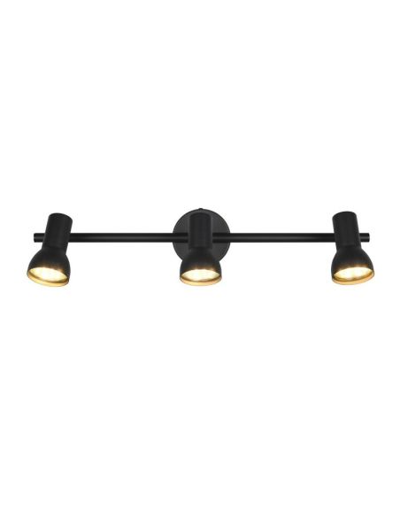 Regleta Techo 3 Focos Sencilla CANTAR Negro | LeonLeds