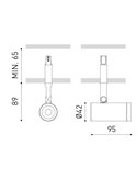 Foco magnético Empotrable 34º, MAGNETIC 24V COCO MEDIUM 2700K/3000K/4000K