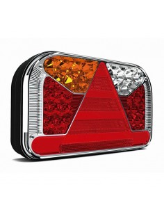 Fristom Feu Arrière LED 7 Fonctions Triangle 12/24V Fristom FT170 Remorque Camion Agricole | Éclairage LeonLeds