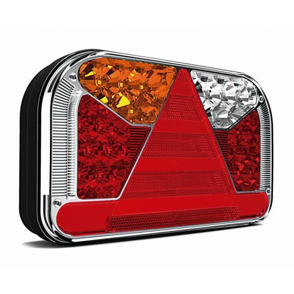 Fristom Feu Arrière LED 7 Fonctions Triangle 12/24V Fristom FT170 Remorque Camion Agricole | Éclairage LeonLeds