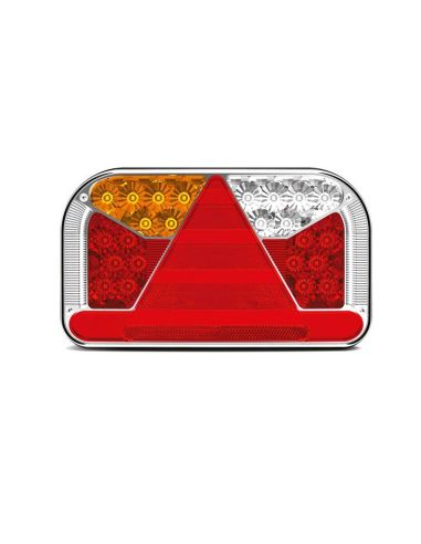 Piloto Trasero Fristom LED 7 Funciones Triangulo 12/24V  Fristom FT170 Camión Remolque Agrícola| LeonLeds Iluminación