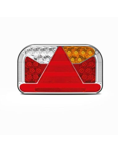 Fristom LED Luz Traseira 7 Funções Triângulo 12/24V Fristom FT170 Reboque de Caminhão Agrícola| Leon Iluminação LED