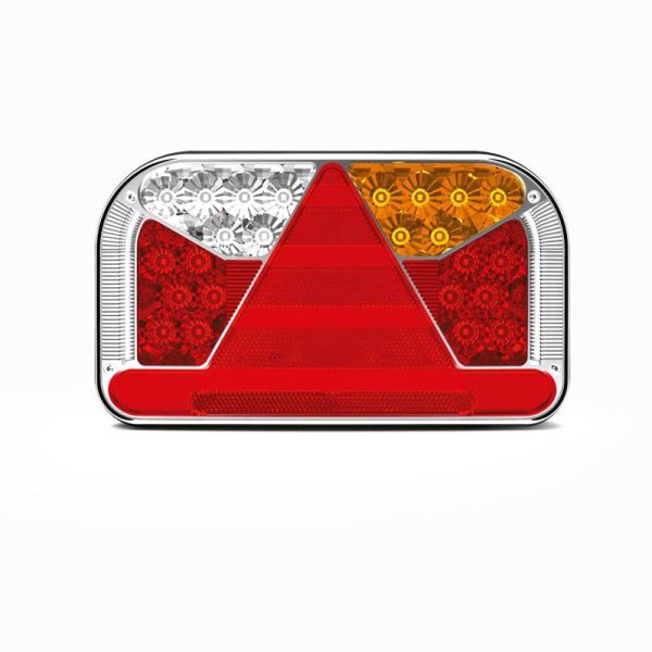 Fristom Feu Arrière LED 7 Fonctions Triangle 12/24V Fristom FT170 Remorque Camion Agricole | Éclairage LeonLeds