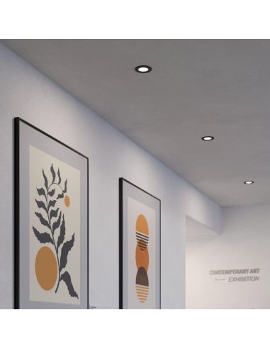 Downlight LED Negro Empotrable Diámetro de corte 10,5Cm Fueva 5 - 5,5W, 650Lm, IP20 99143