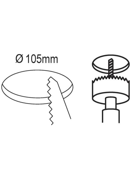 Downlight LED Preto Rebaixado Diâmetro Recorte Diâmetro 10,5cm Fueva 5 - 5,5W, 650Lm, IP20 99143