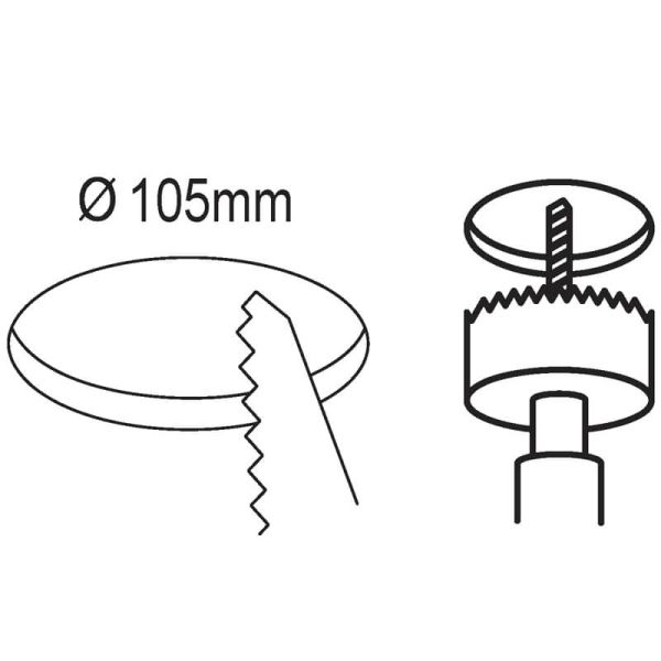 Diámetro Downlight LED Negro Empotrable Diámetro de corte 10,5Cm Fueva 5 - 5,5W, 650Lm, IP20 99143