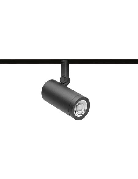 Foco LED de carril COCO 48V SUPER SPOT 12º, 6W 750Lm, 2700K/3000K/4000K - negro/blanco