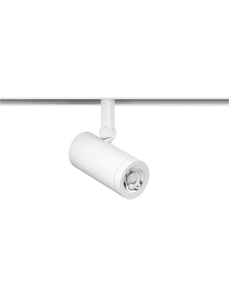 COCO 48V FLOOD 48º luminária de trilho LED, 8,7W 1200Lm, DIM DALI/DIM ON BOARD, 2700K3000K/4000K