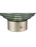 Lámpara Sobremesa LED Cristal Verde EARL Recargable USB 3000K | LeonLeds