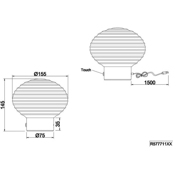 Lámpara Sobremesa LED Cristal Verde EARL Recargable USB 3000K | LeonLeds