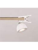 Lámpara Sobremesa LED Recargable MAXIMA Altura Ajustable 3000K | LeonLeds