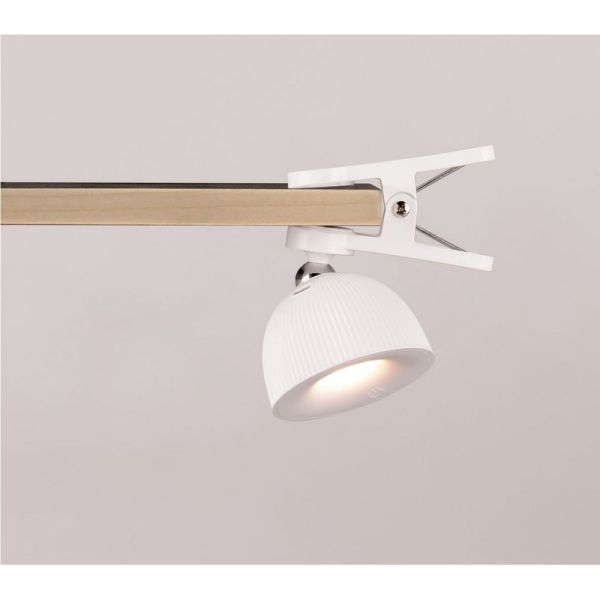 Lámpara Sobremesa LED Recargable MAXIMA Altura Ajustable 3000K | LeonLeds