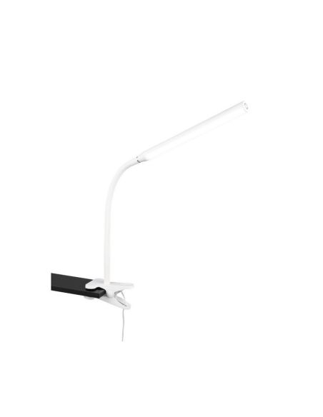 Flexo LED con Pinza NEVADA Blanco Ajustable y Regulable 600lm | LeonLeds
