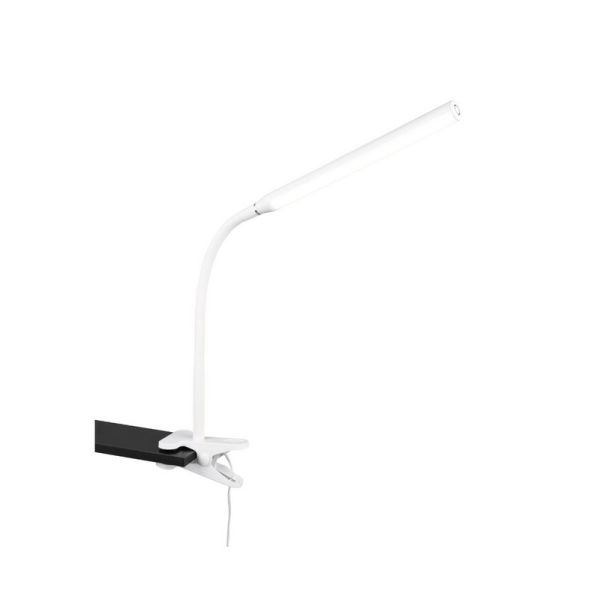 Flexo LED con Pinza NEVADA Blanco Ajustable y Regulable 600lm | LeonLeds