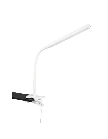 Flexo LED com Clip para leitura  NEVADA Branco Ajustável e Regulável 600lm | LeonLeds