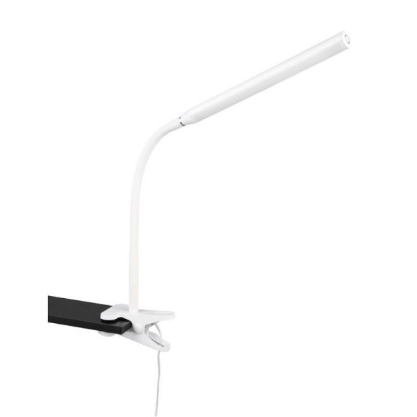 Flexo LED con Pinza NEVADA Blanco Ajustable y Regulable 600lm | LeonLeds