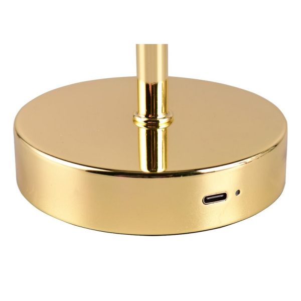 Candeeiro de mesa LED recarregável JEFF USB 1,5W 120lm 3000K | LeonLeds