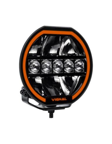 Phare LED Longue Portée 7" Homologué Ambre, Position et Longue Portée Puissant et Résistant pour Véhicules Homologation A et HR 