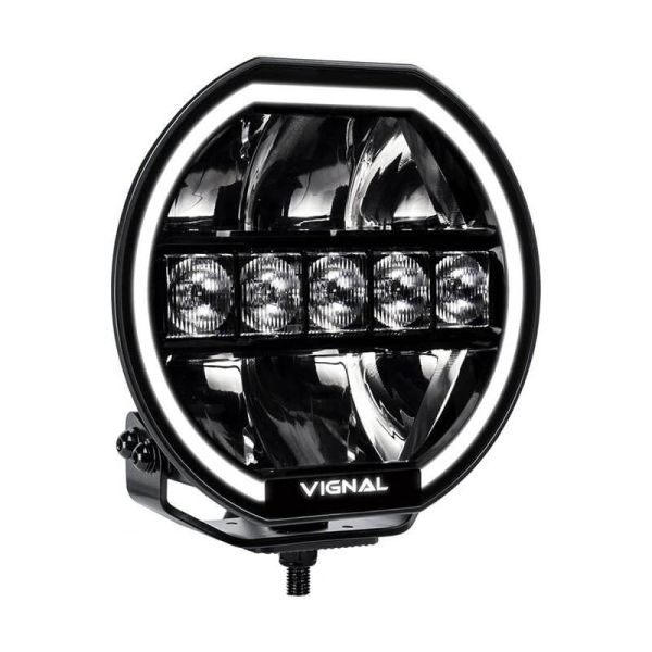 Faro LED Largo Alcance 7" Homologado Ambar, Posición y Largo Alcance Potente y Resistente para Vehículos Homologación A y HR R10