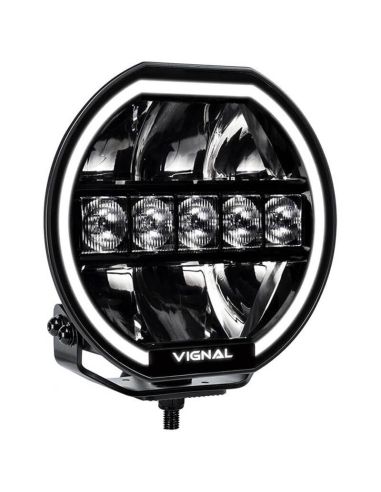 Luz de Conducción LED Auxiliar VIGNAL 9" 144W – Iluminación Potente Posición Blanca, Luz Ambar + Largo Alcance A y HR