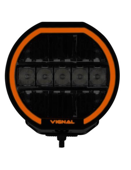 Luz de Conducción LED Auxiliar VIGNAL 9" 144W – Iluminación Potente Posición Blanca, Luz Ambar + Largo Alcance A y HR