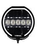 Luz de Conducción LED Auxiliar VIGNAL 9" 144W – Iluminación Potente Posición Blanca, Luz Ambar + Largo Alcance A y HR