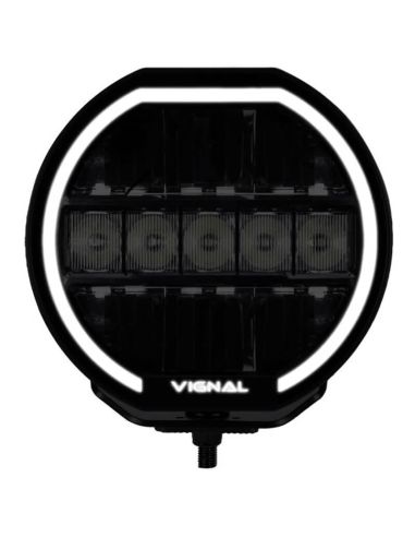 Luz de Conducción LED Auxiliar VIGNAL 9" 144W – Iluminación Potente Posición Blanca, Luz Ambar + Largo Alcance A y HR